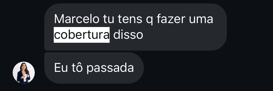 Interação real da comunidade com os stories de Marcelo